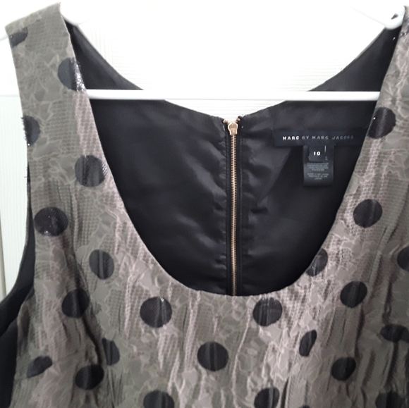 Marc By Marc Jacobs Clara Dot Metallic Shift Dress - Picture 11 of 12